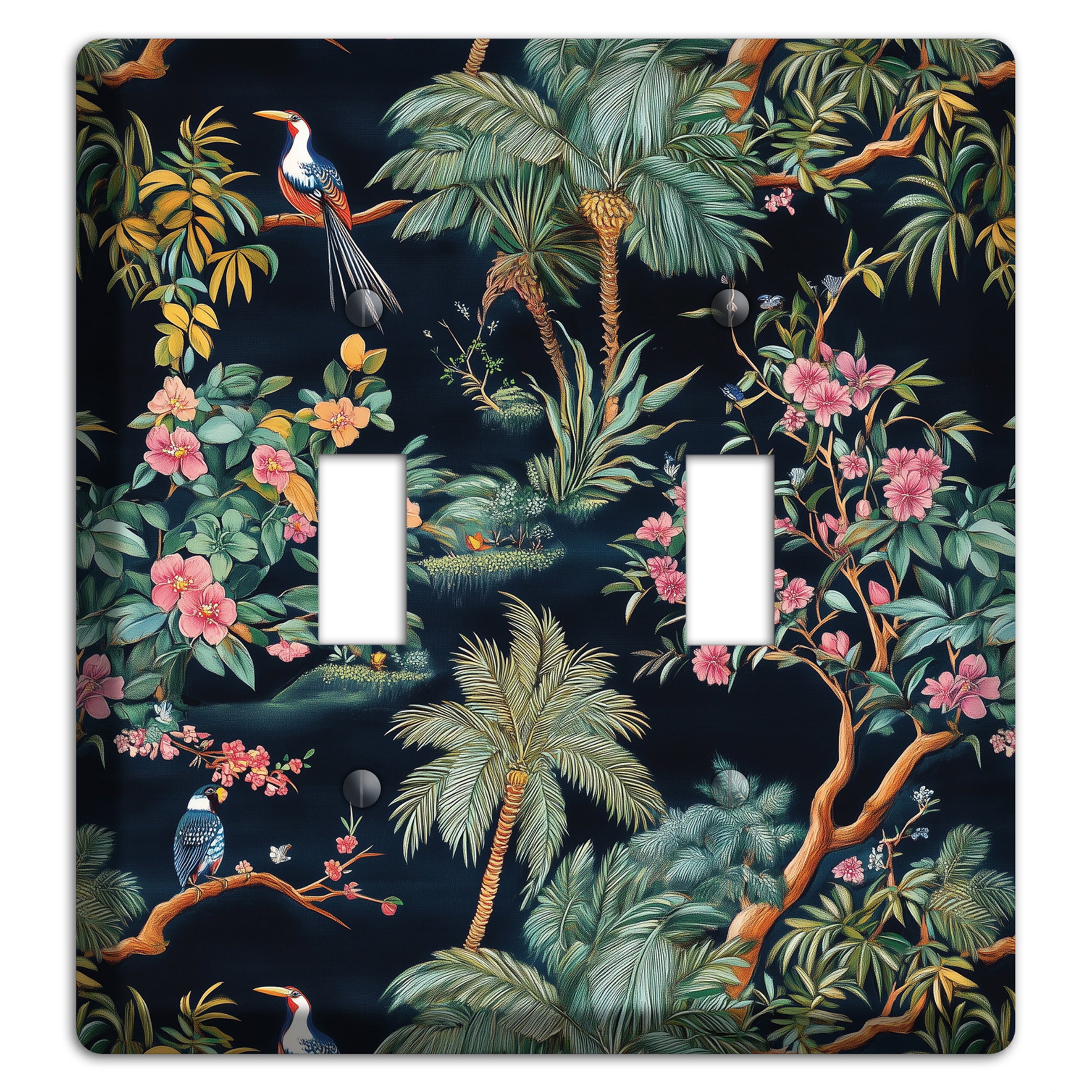 Jungle Nocturne 2 Toggle Wallplate