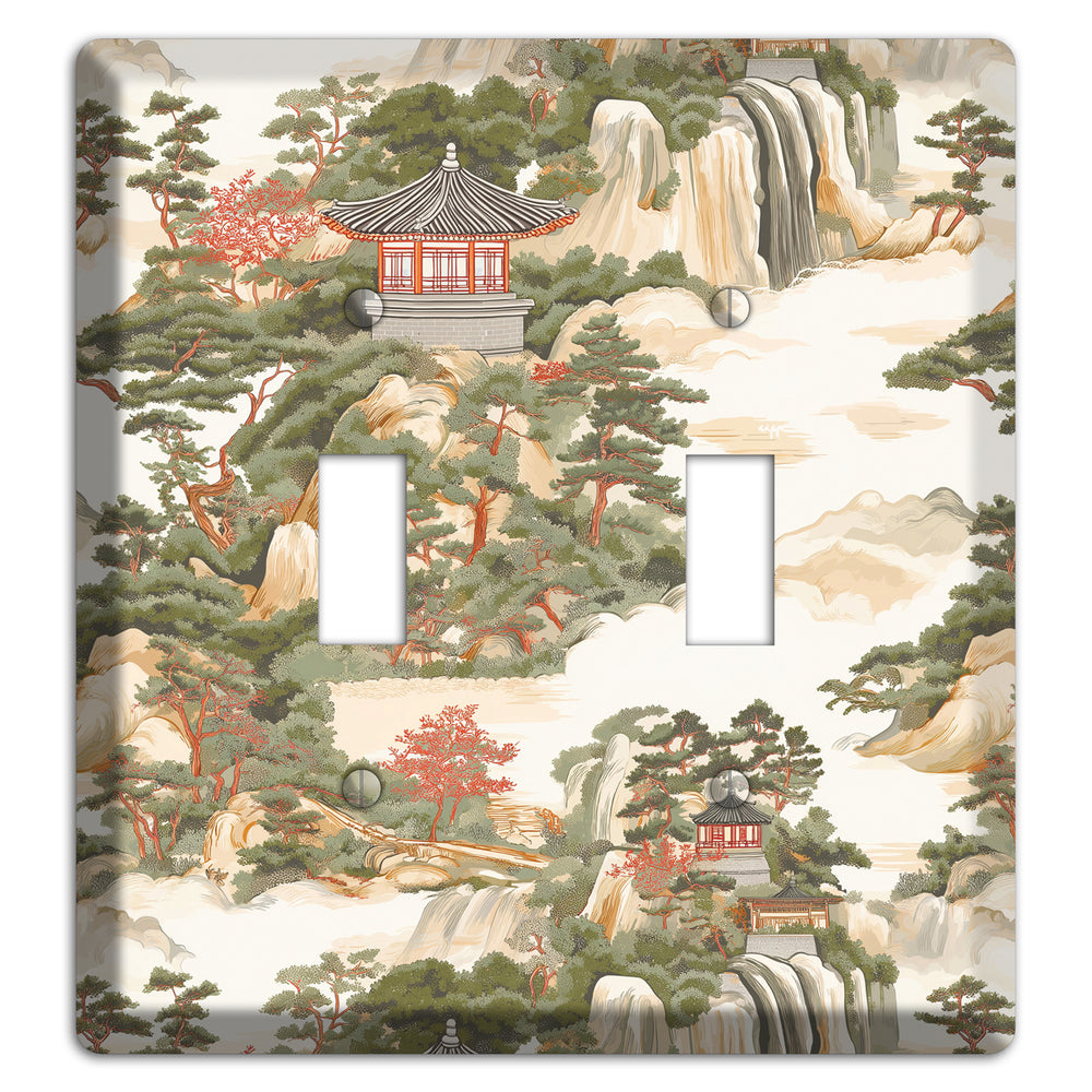 Mountain Pavilion Mist 2 Toggle Wallplate