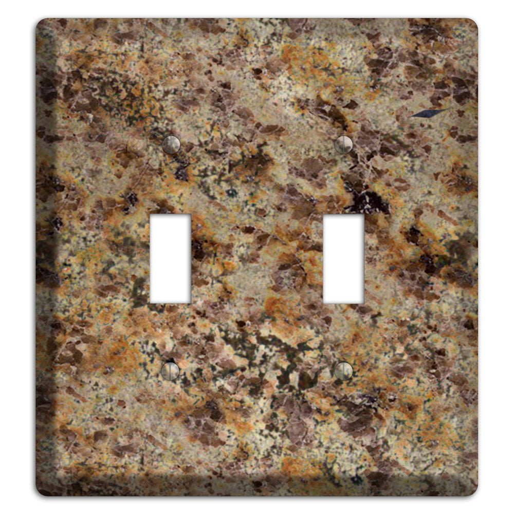 Golden Crystal Granite 2 Toggle Wallplate