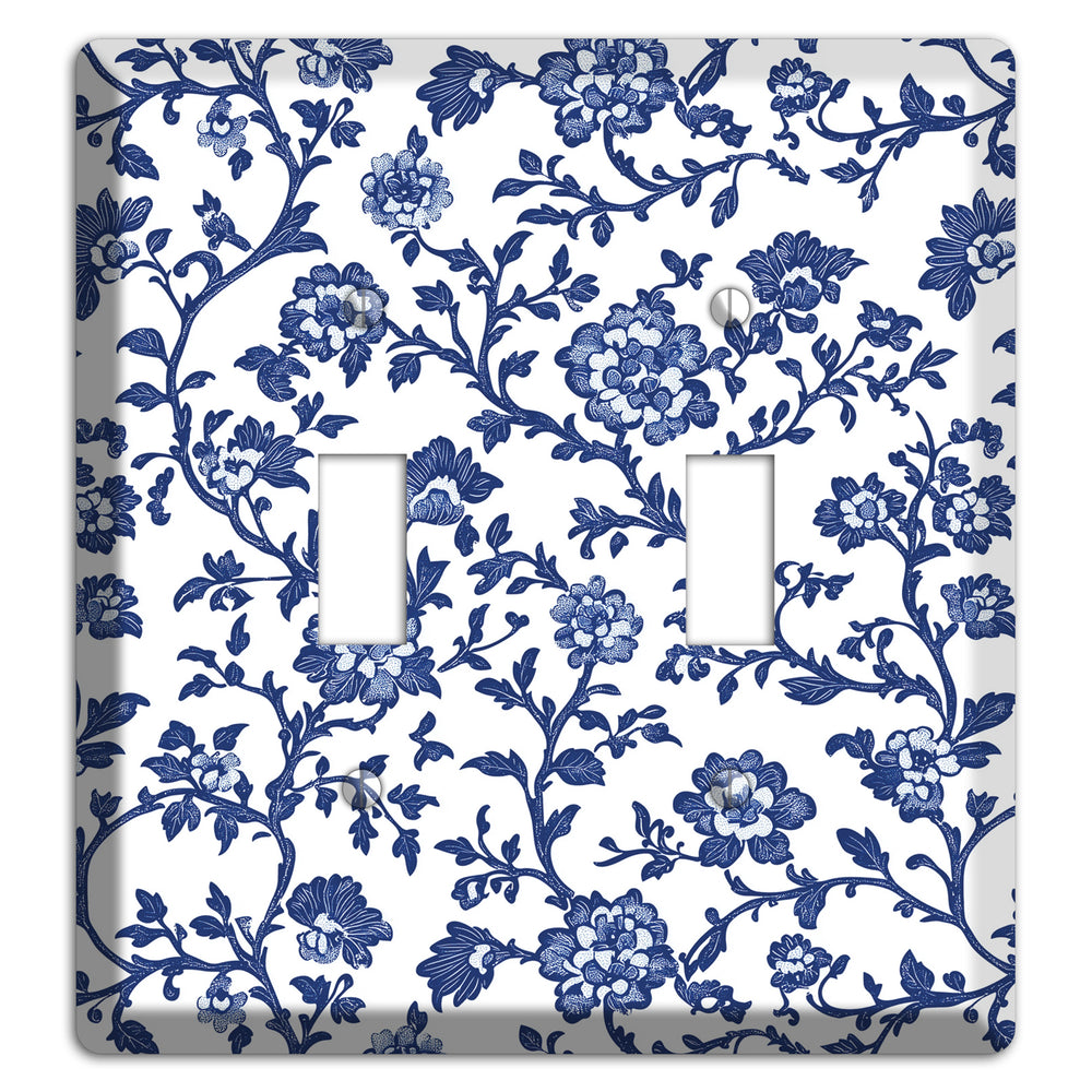 Porcelain Vine Reverie 2 Toggle Wallplate