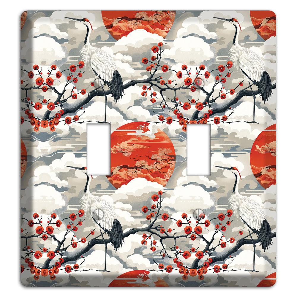 Vermillion Sun Rising 2 Toggle Wallplate