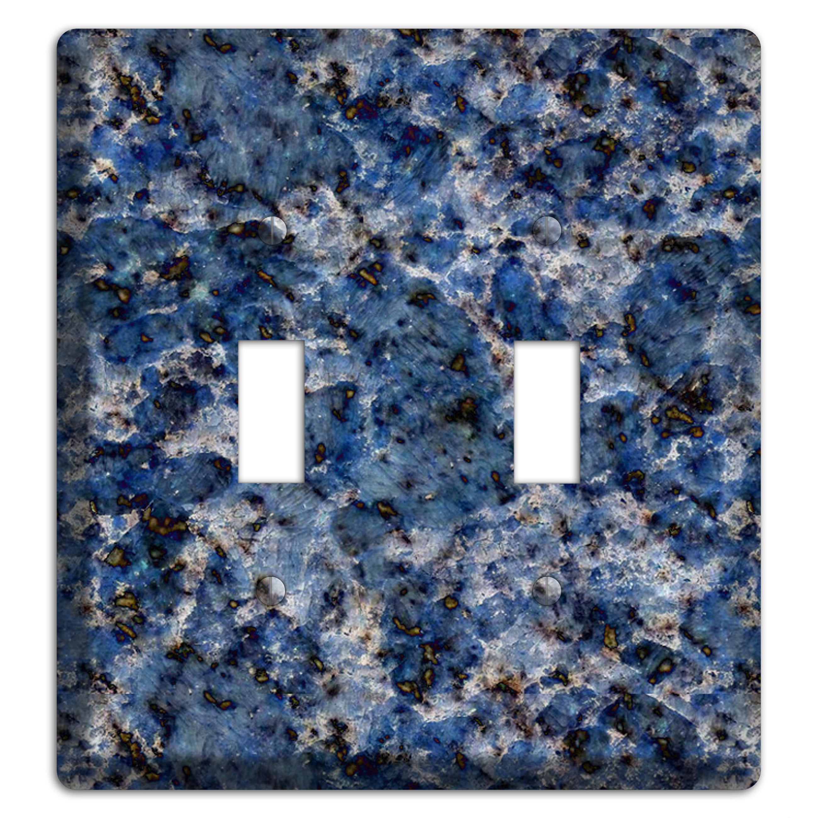 Blue Bahia Granite 2 Toggle Wallplate