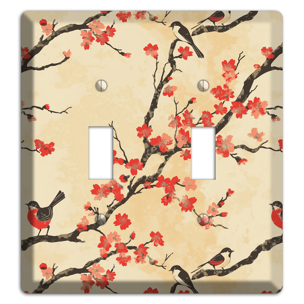 Blossom & Wing 2 Toggle Wallplate