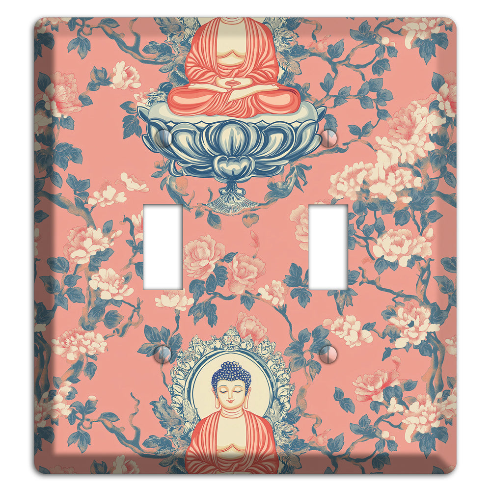 Lotus & Blossom 2 Toggle Wallplate