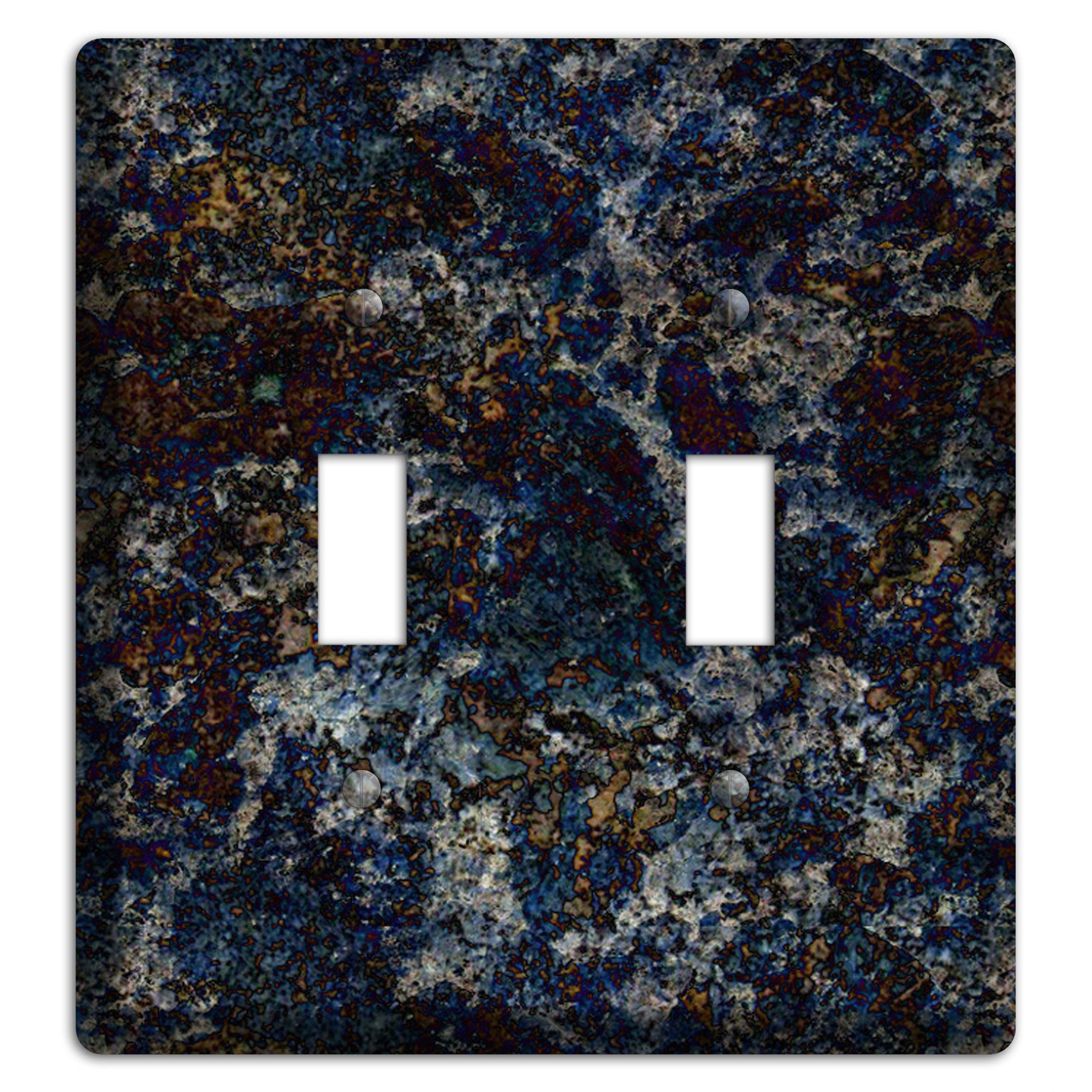 Blue Louise Granite 2 Toggle Wallplate