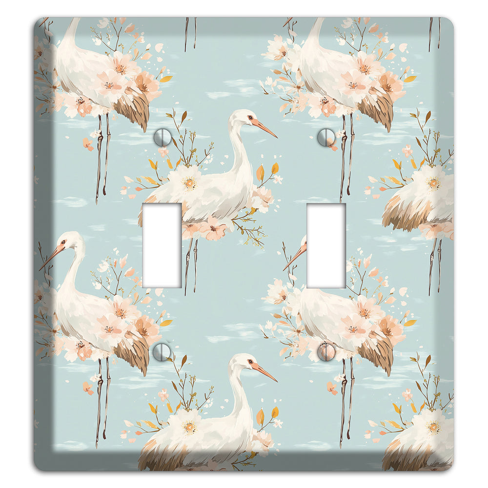 Celadon Crane Reverie 2 Toggle Wallplate