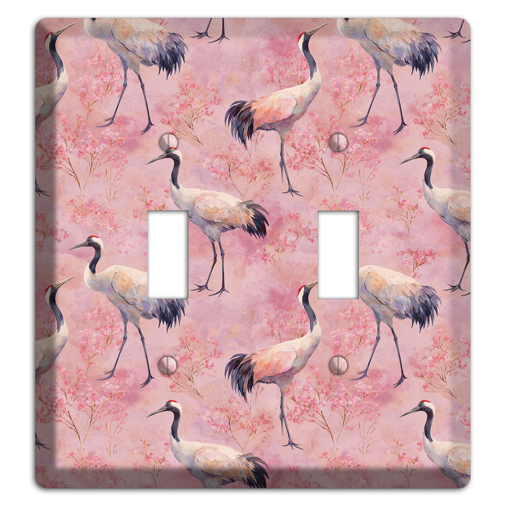 Blush Crane Reverie 2 Toggle Wallplate
