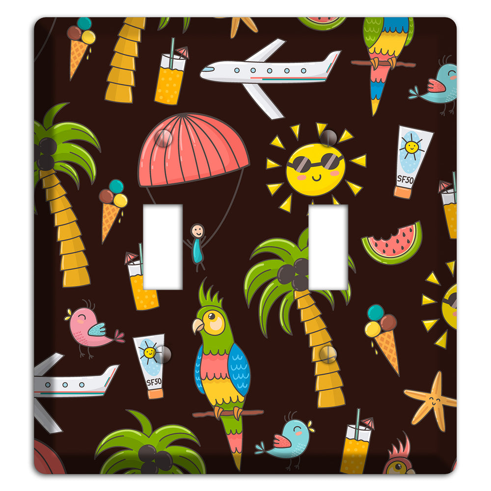 Sunset Tropics 2 Toggle Wallplate