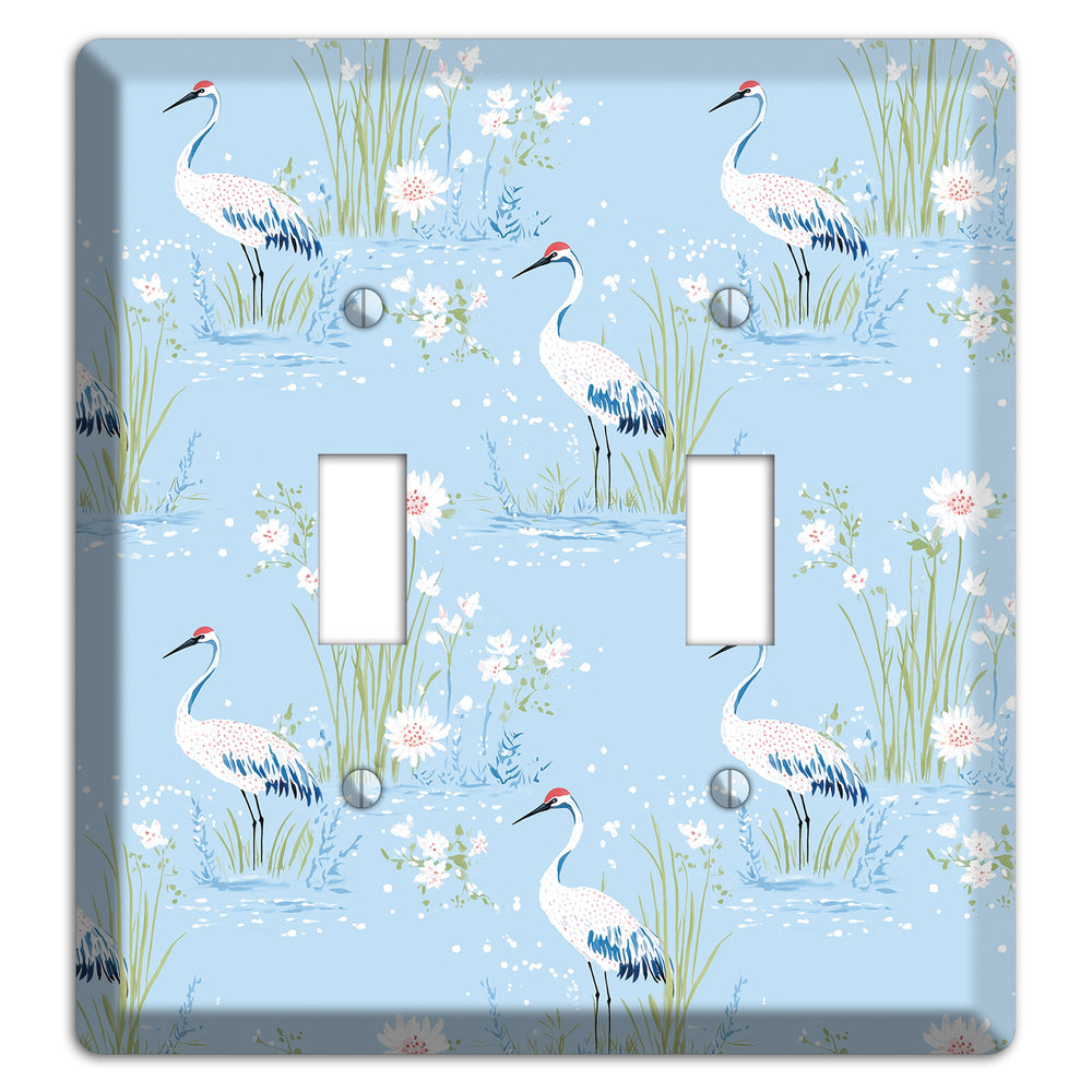 Powder Blue Marsh 2 Toggle Wallplate