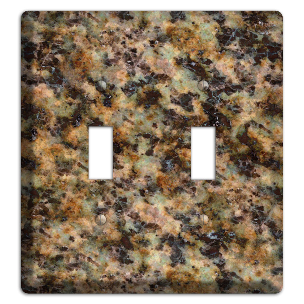 Verde Butterfly Granite 2 Toggle Wallplate