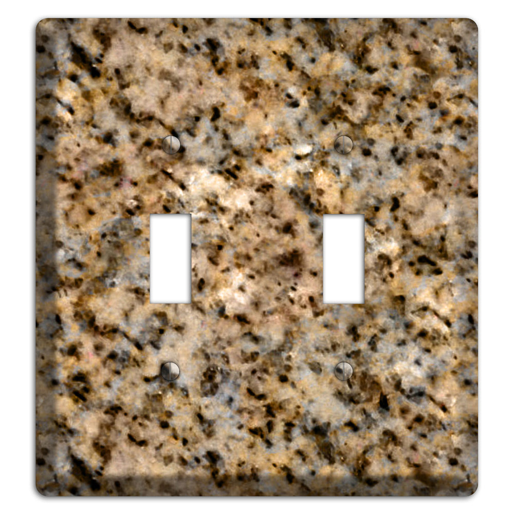 Giallo Ornamental Granite 2 Toggle Wallplate