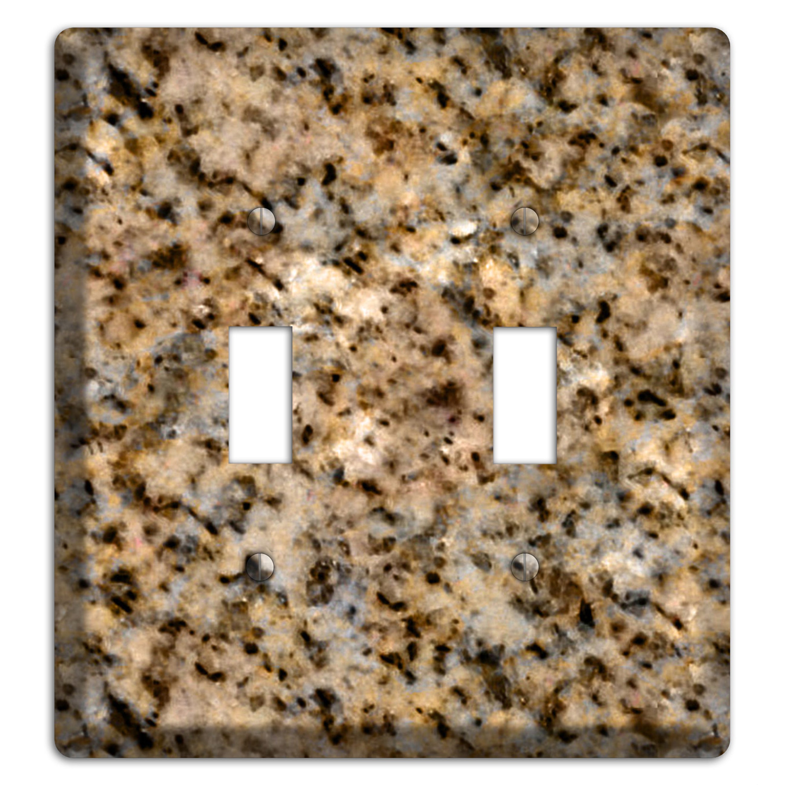 Giallo Ornamental Granite 2 Toggle Wallplate