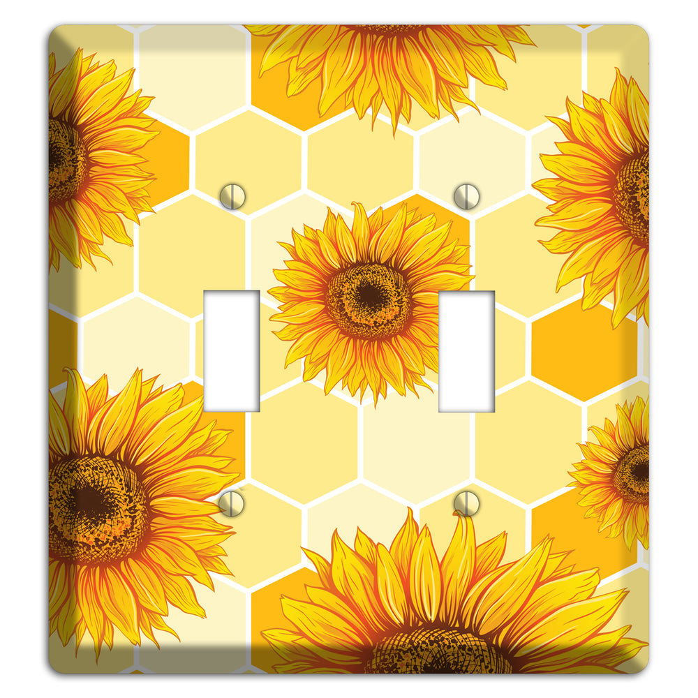 Sunflower & Comb 2 Toggle Wallplate