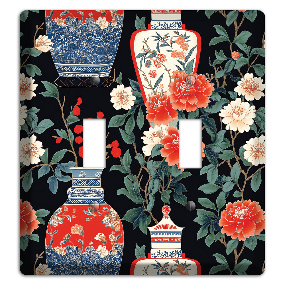 Porcelain Garden Dusk 2 Toggle Wallplate
