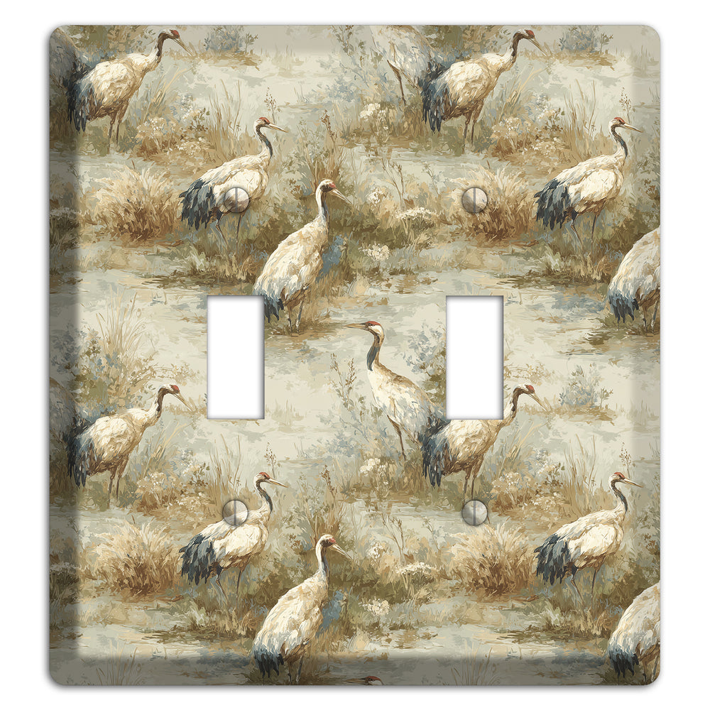 Marshland Crane Reverie 2 Toggle Wallplate