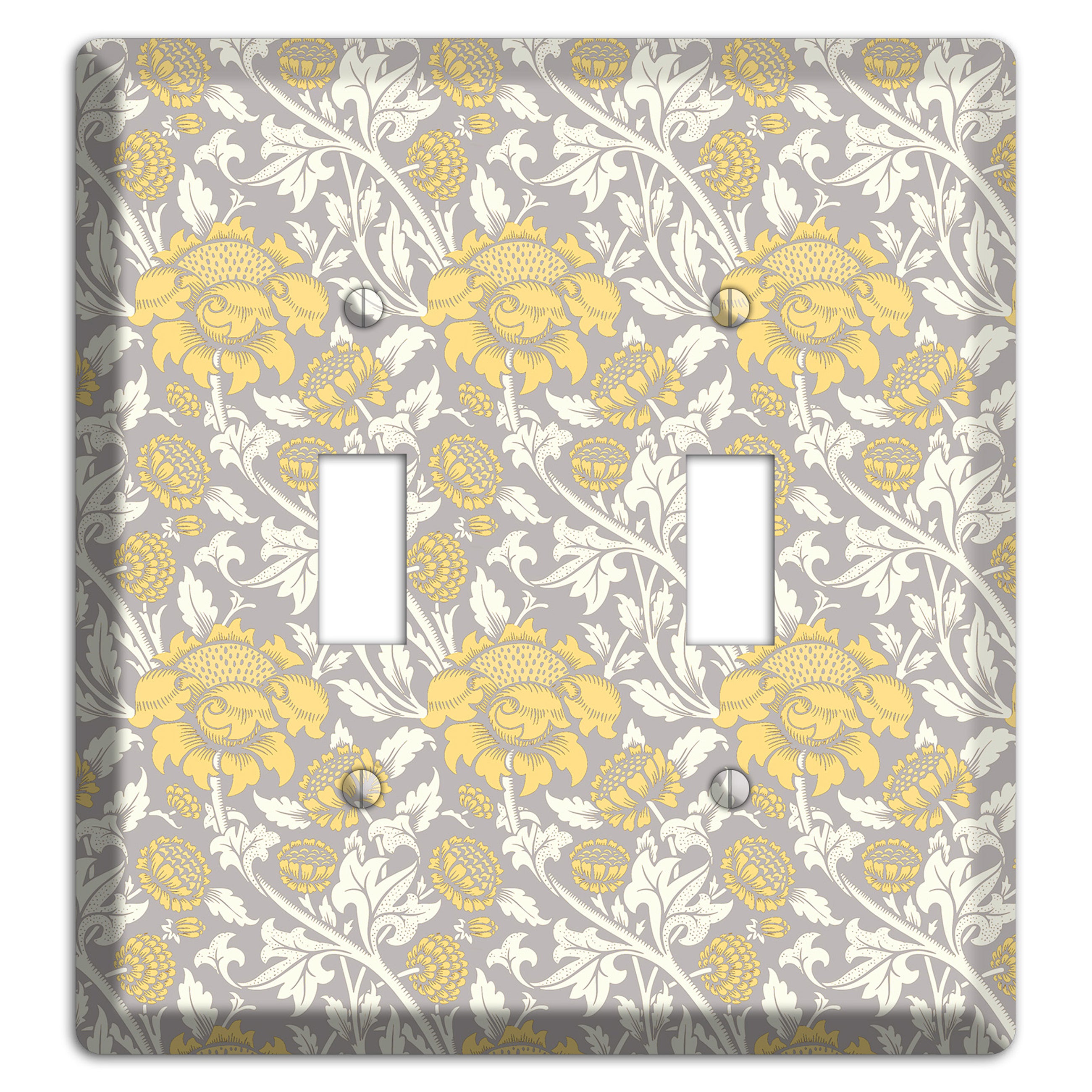Golden Peony Lace 2 Toggle Wallplate