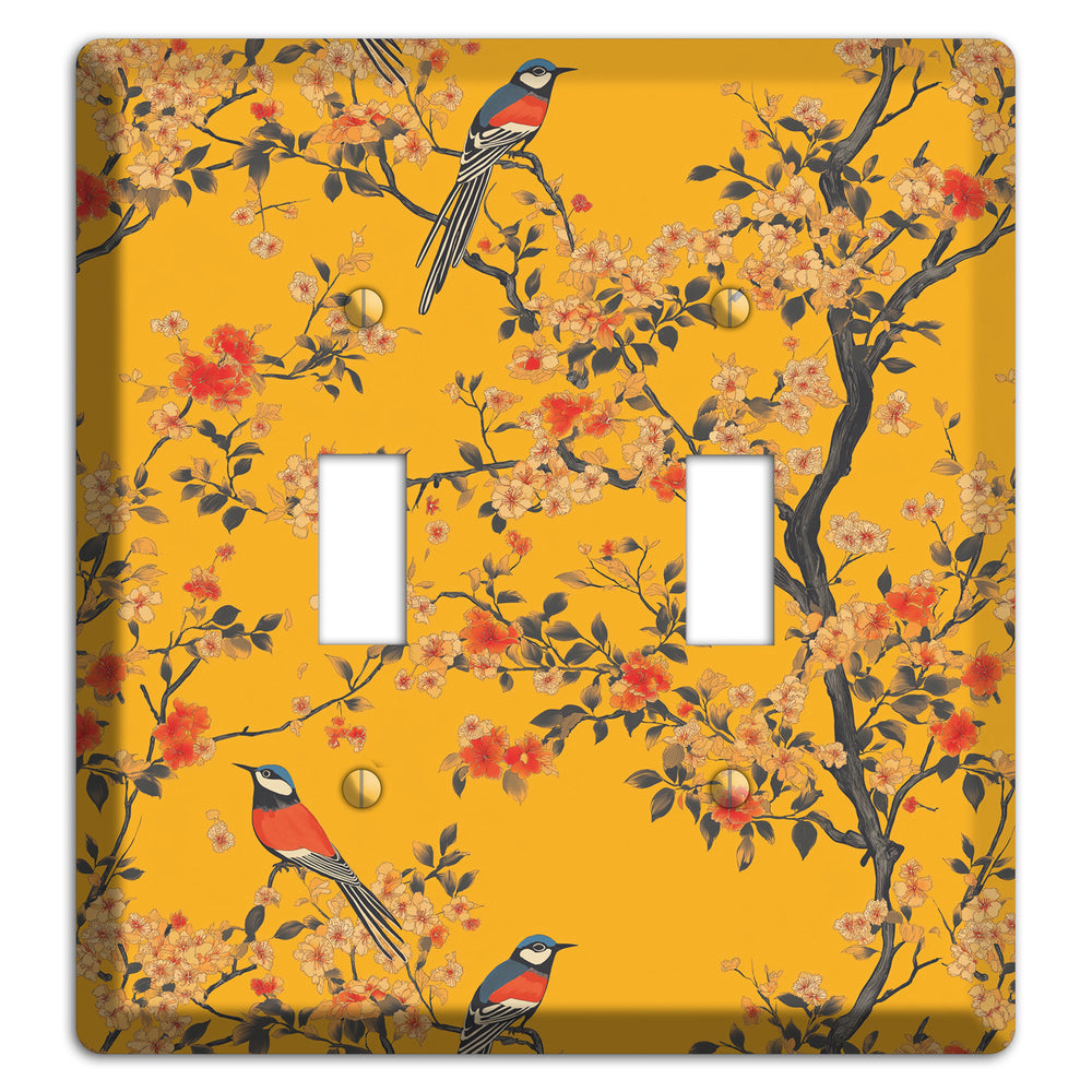 Blossom & Plume 2 Toggle Wallplate