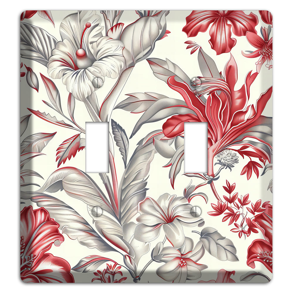 Crimson Botanica 2 Toggle Wallplate