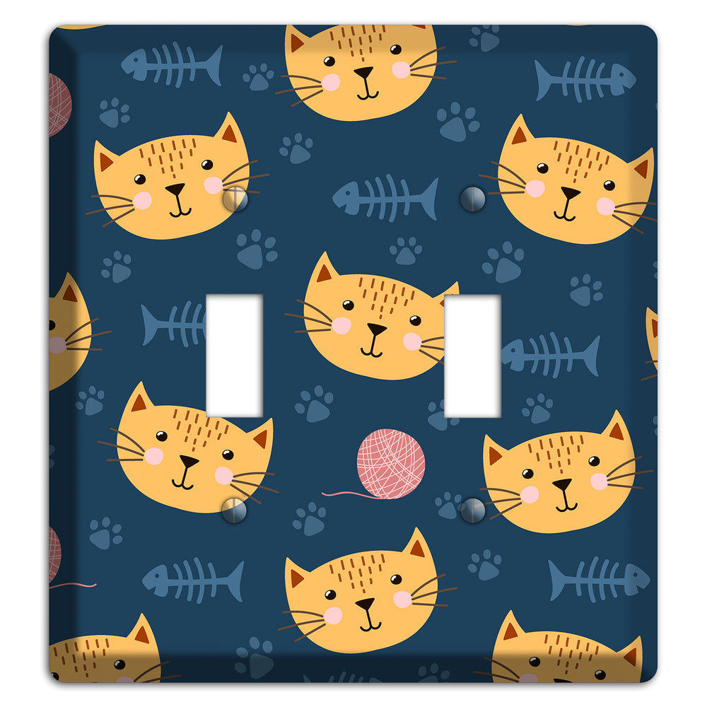 Cat Nap Parade 2 Toggle Wallplate