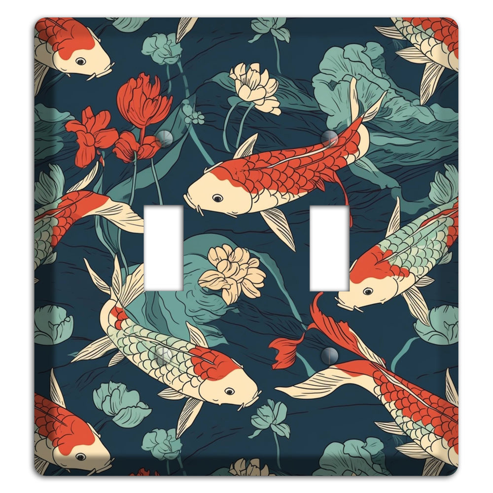 Koi & Lotus Drift 2 Toggle Wallplate
