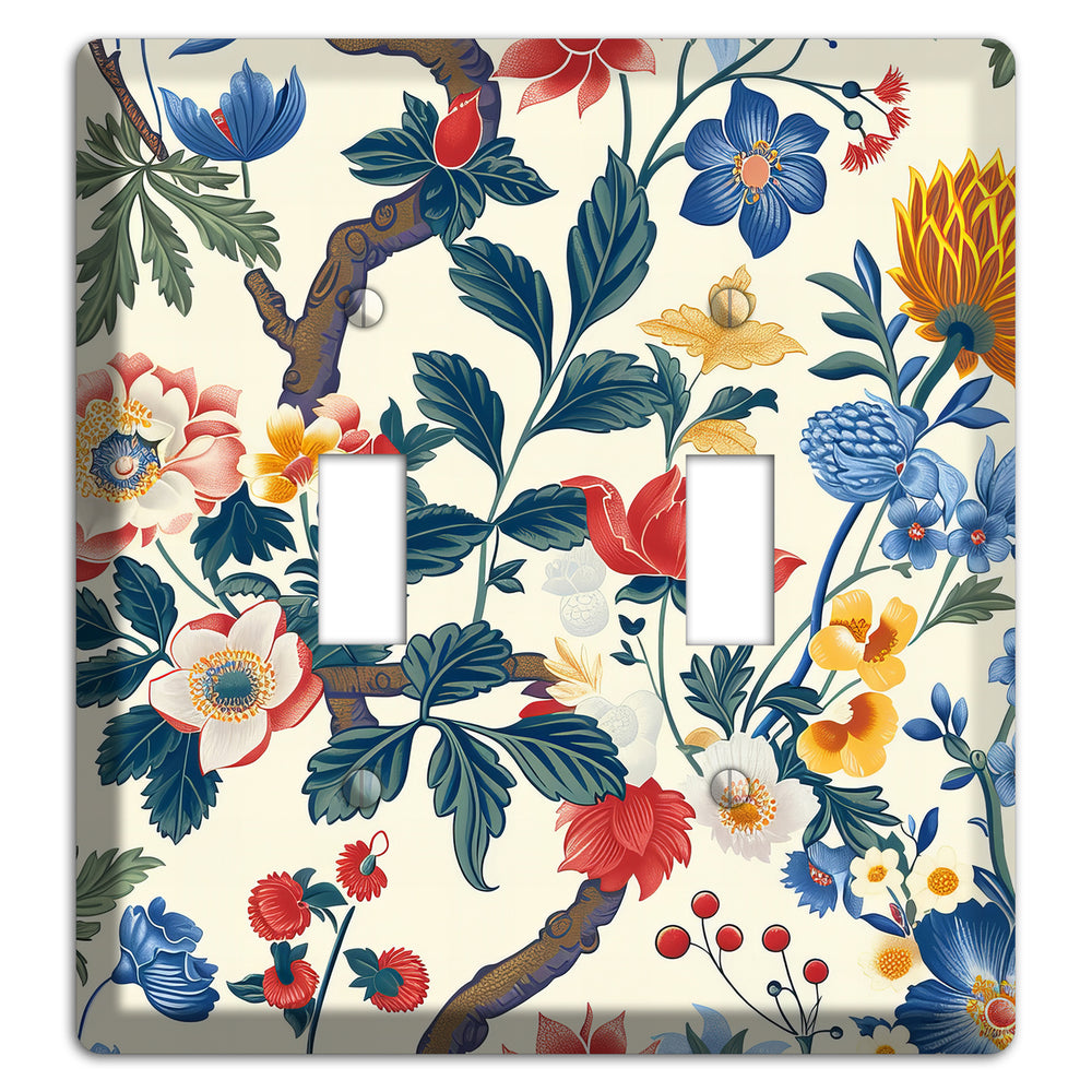 Cottage Garden Reverie 2 Toggle Wallplate