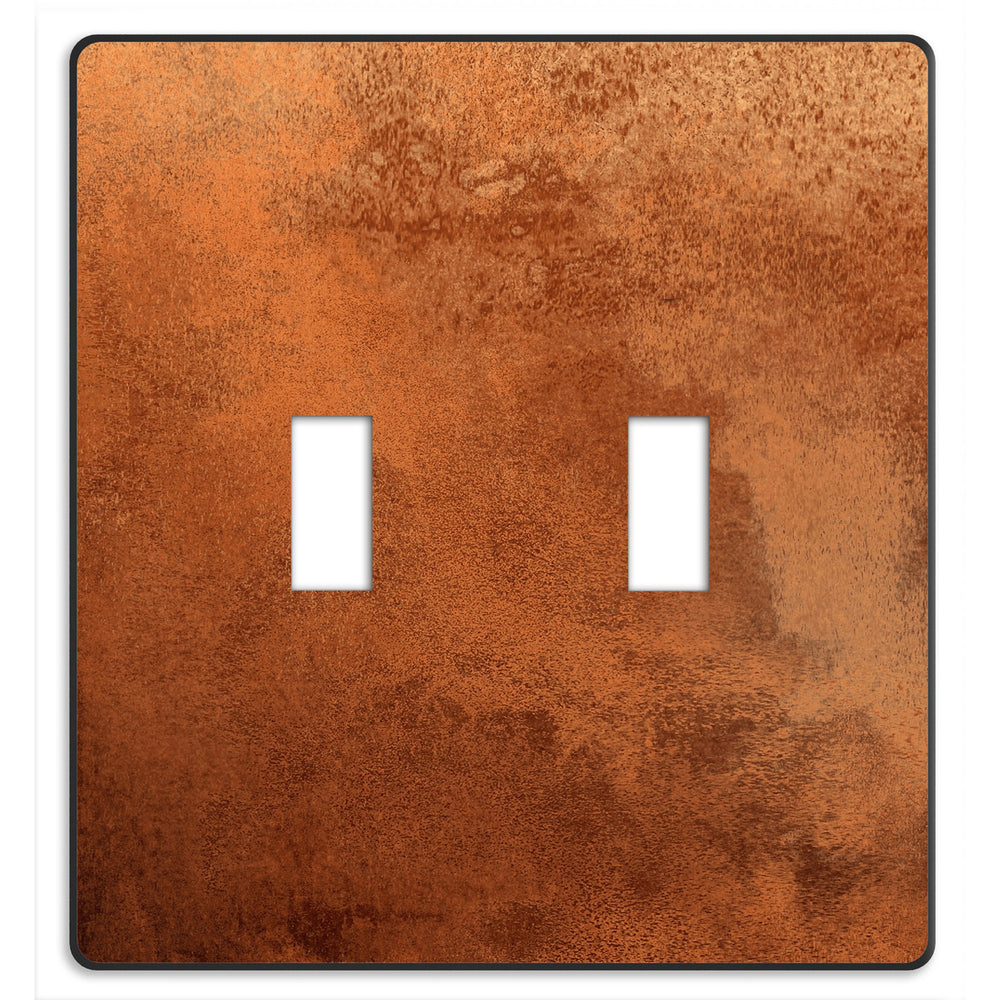 Screwless Copper 2 Toggle Wallplate