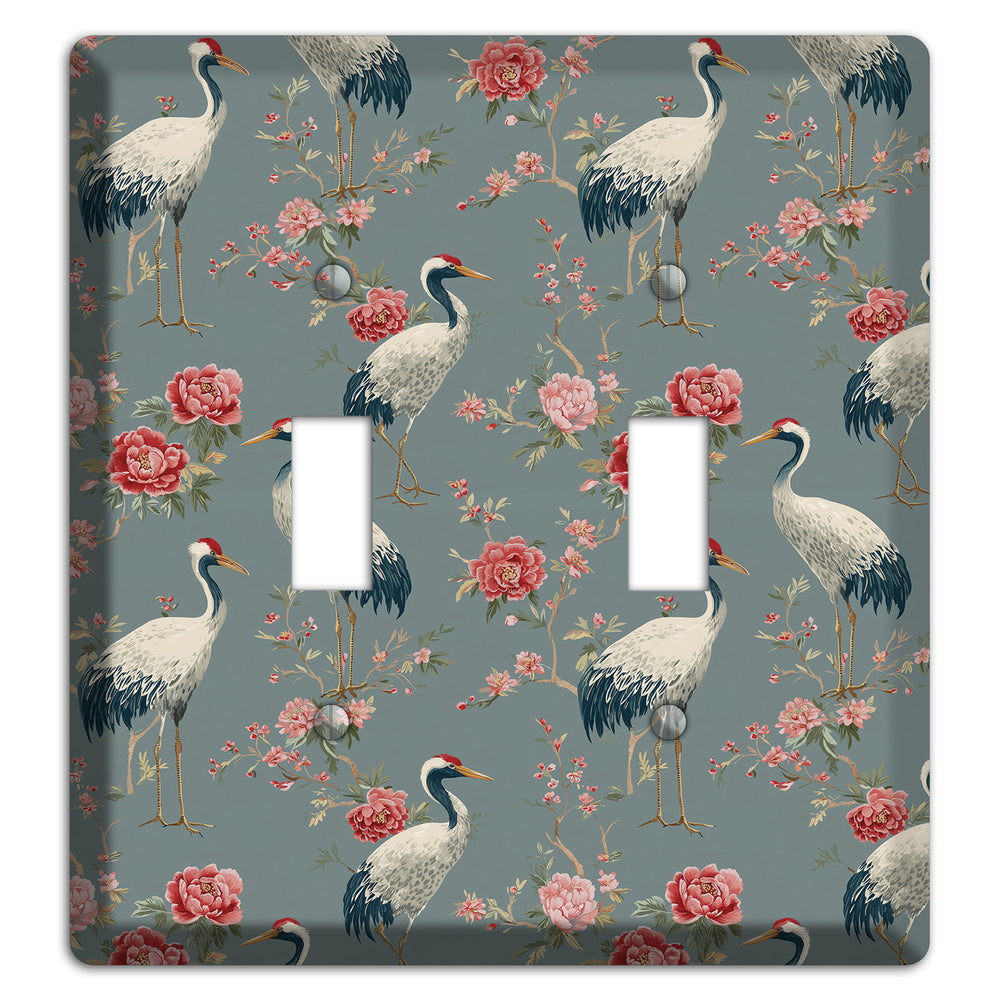 Slate Peony Vigil 2 Toggle Wallplate