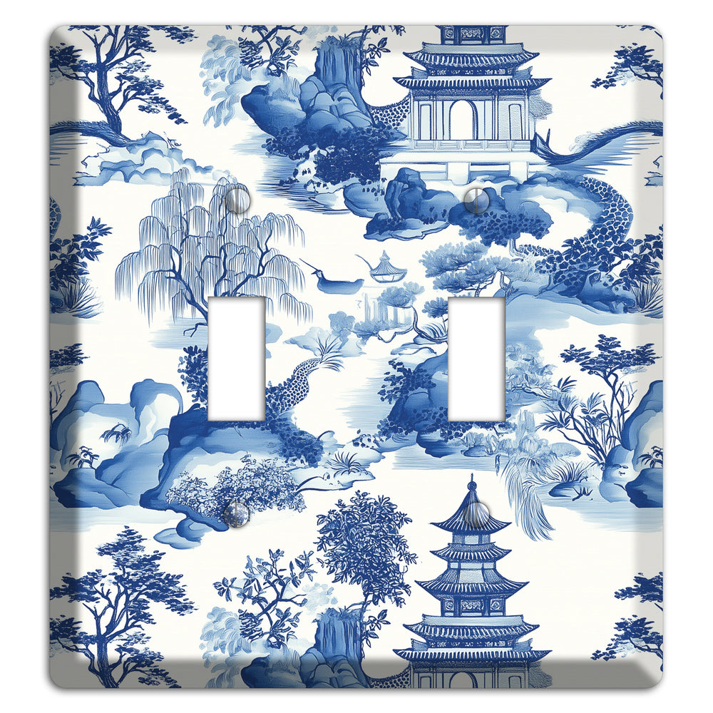 Willow & Pagoda 2 Toggle Wallplate