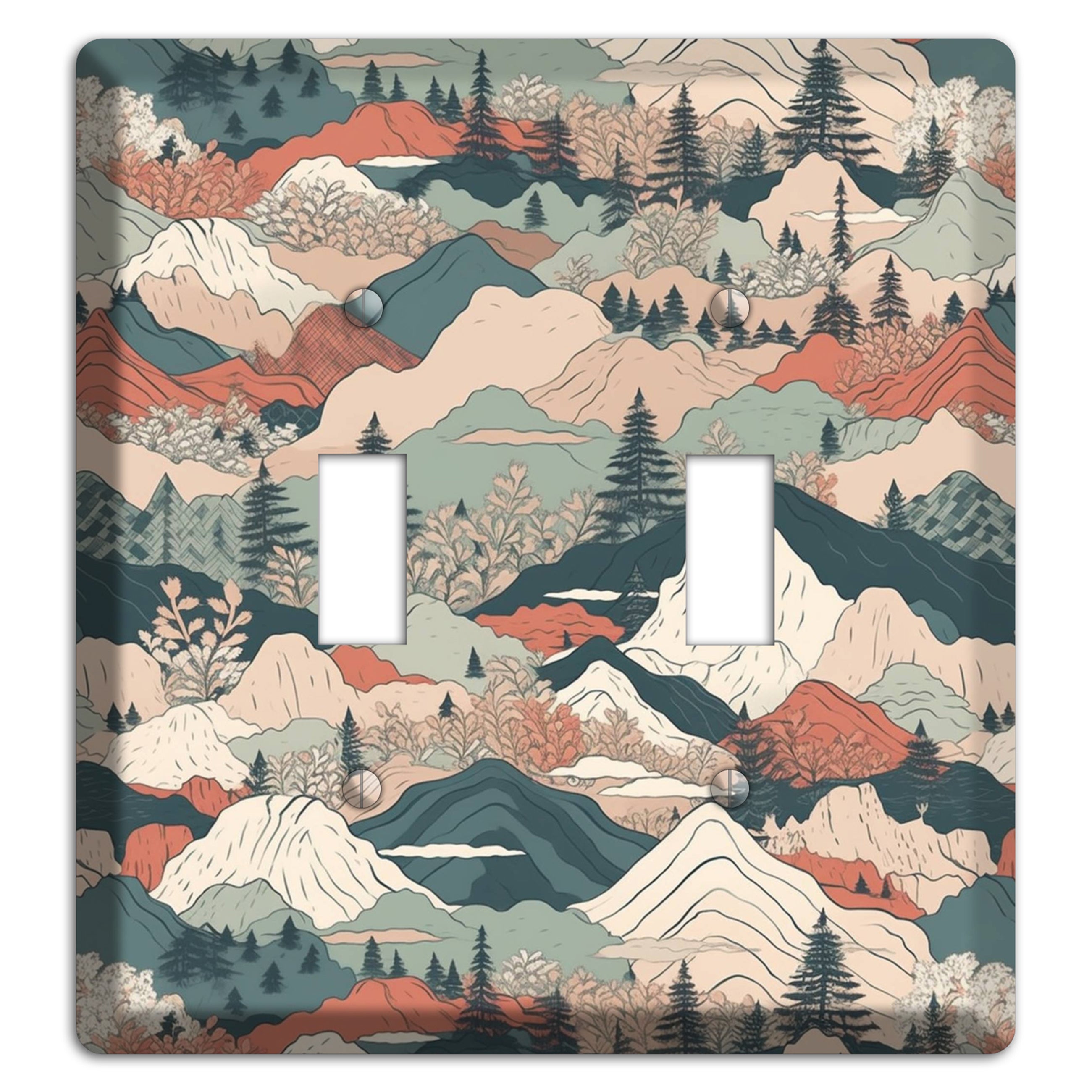 Alpine Paper Trail 2 Toggle Wallplate – Wallplates.com