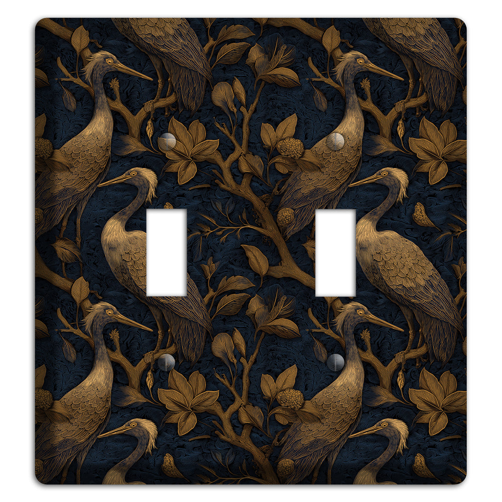 Gilded Heron Dusk 2 Toggle Wallplate