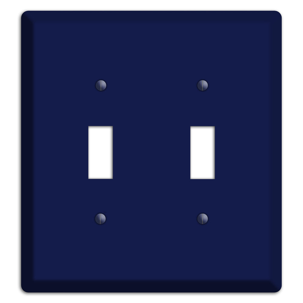 Baxter Midnight Navy Solid 2 Toggle Wallplate