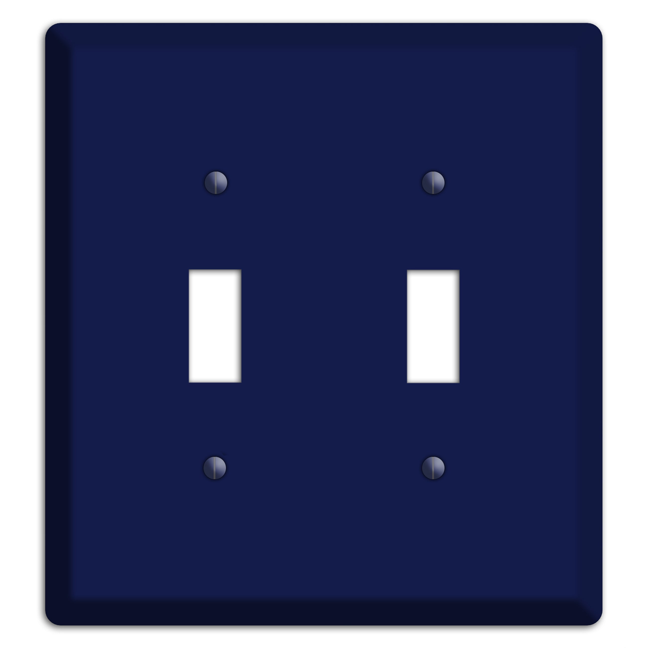 Baxter Midnight Navy Solid 2 Toggle Wallplate