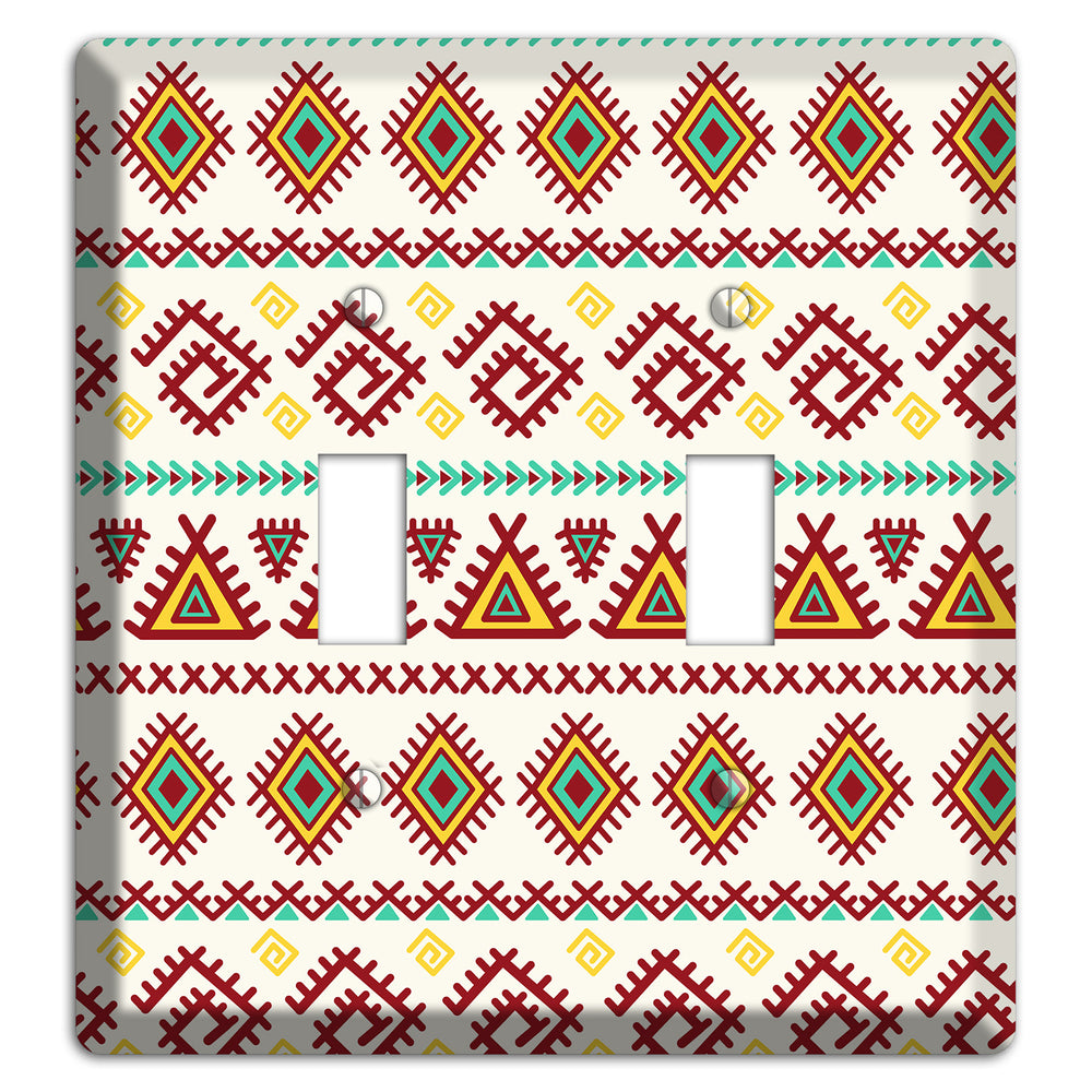 Crimson Tapestry 2 Toggle Wallplate