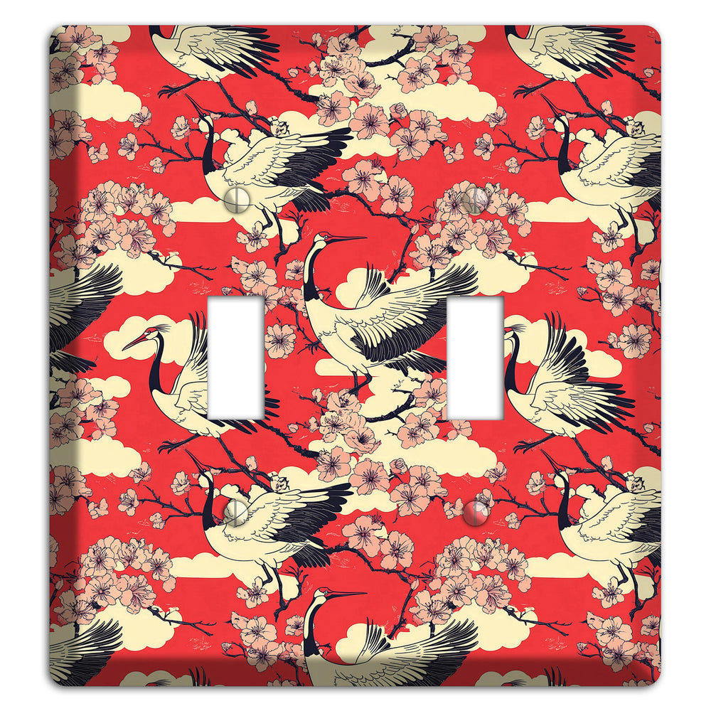 Crimson Blossom Ascent 2 Toggle Wallplate