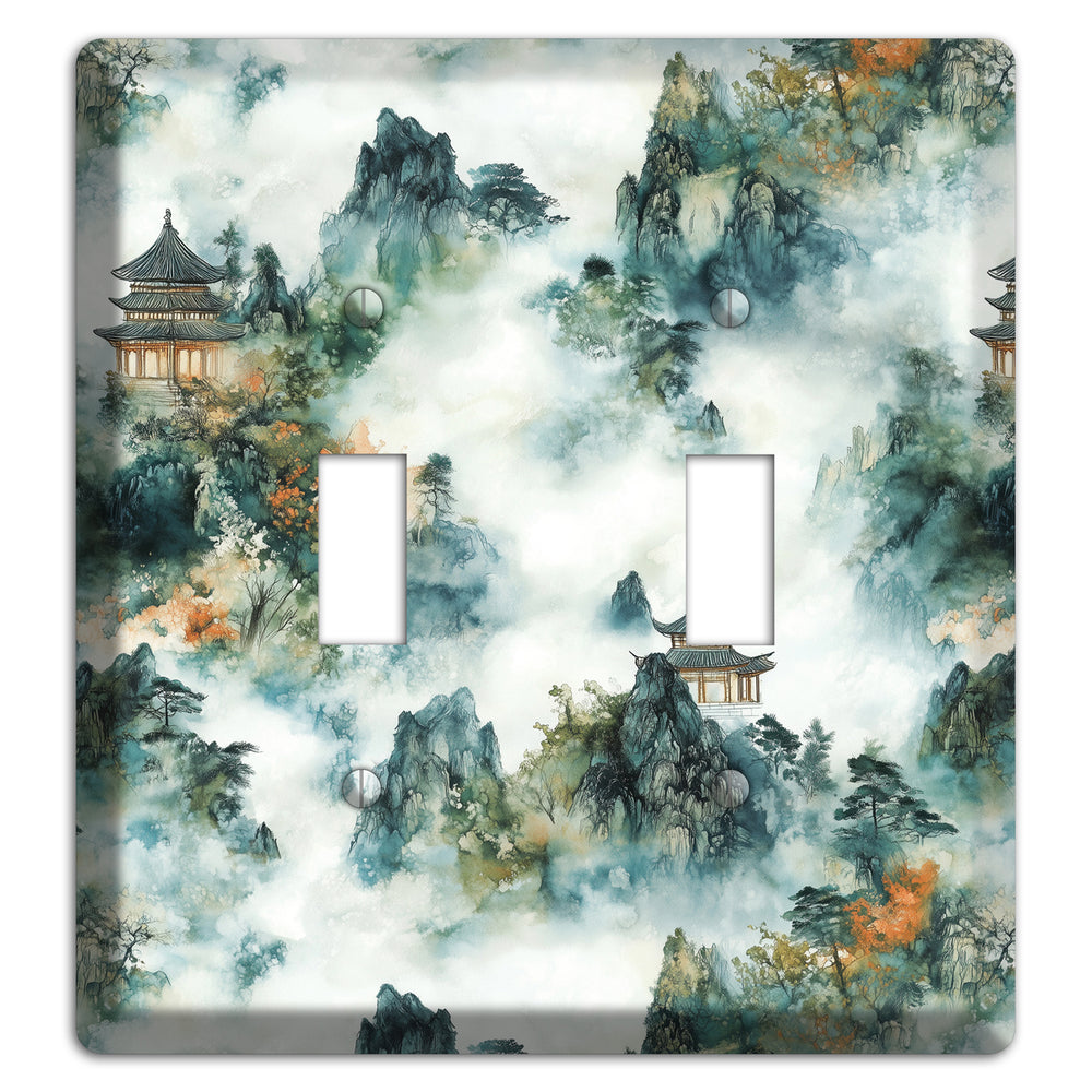 Pavilions in the Mist 2 Toggle Wallplate