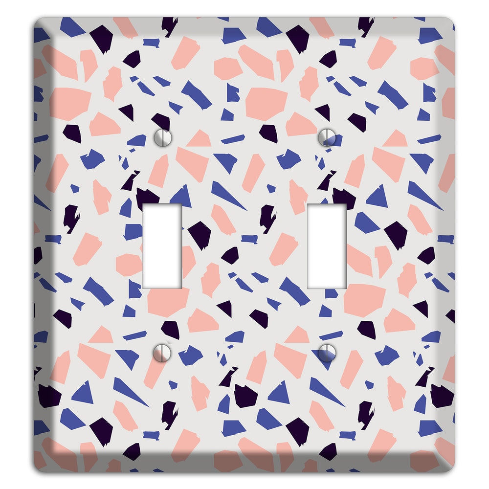Coral Indigo Burst 2 Toggle Wallplate