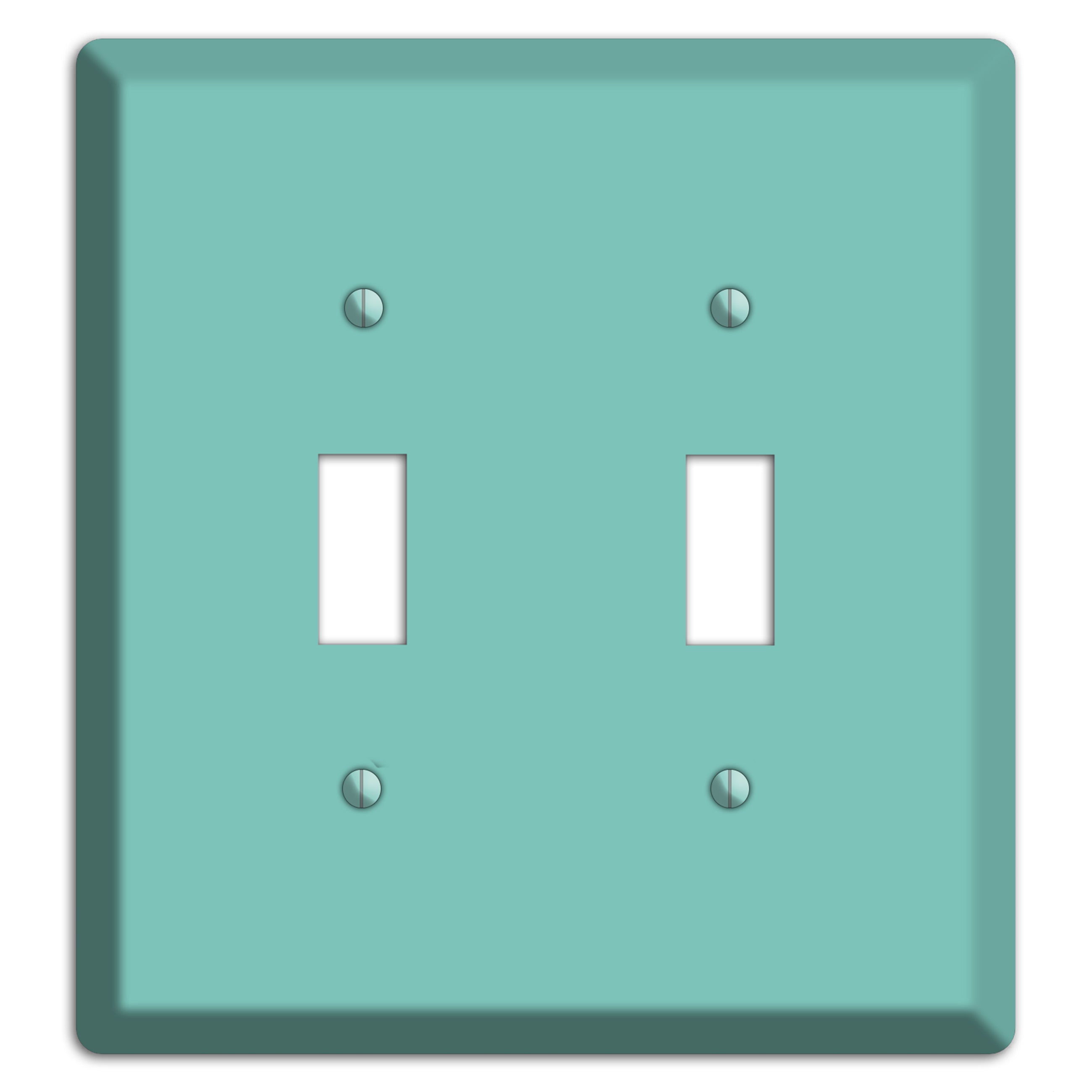 Baxter Seafoam 2 Toggle Wallplate