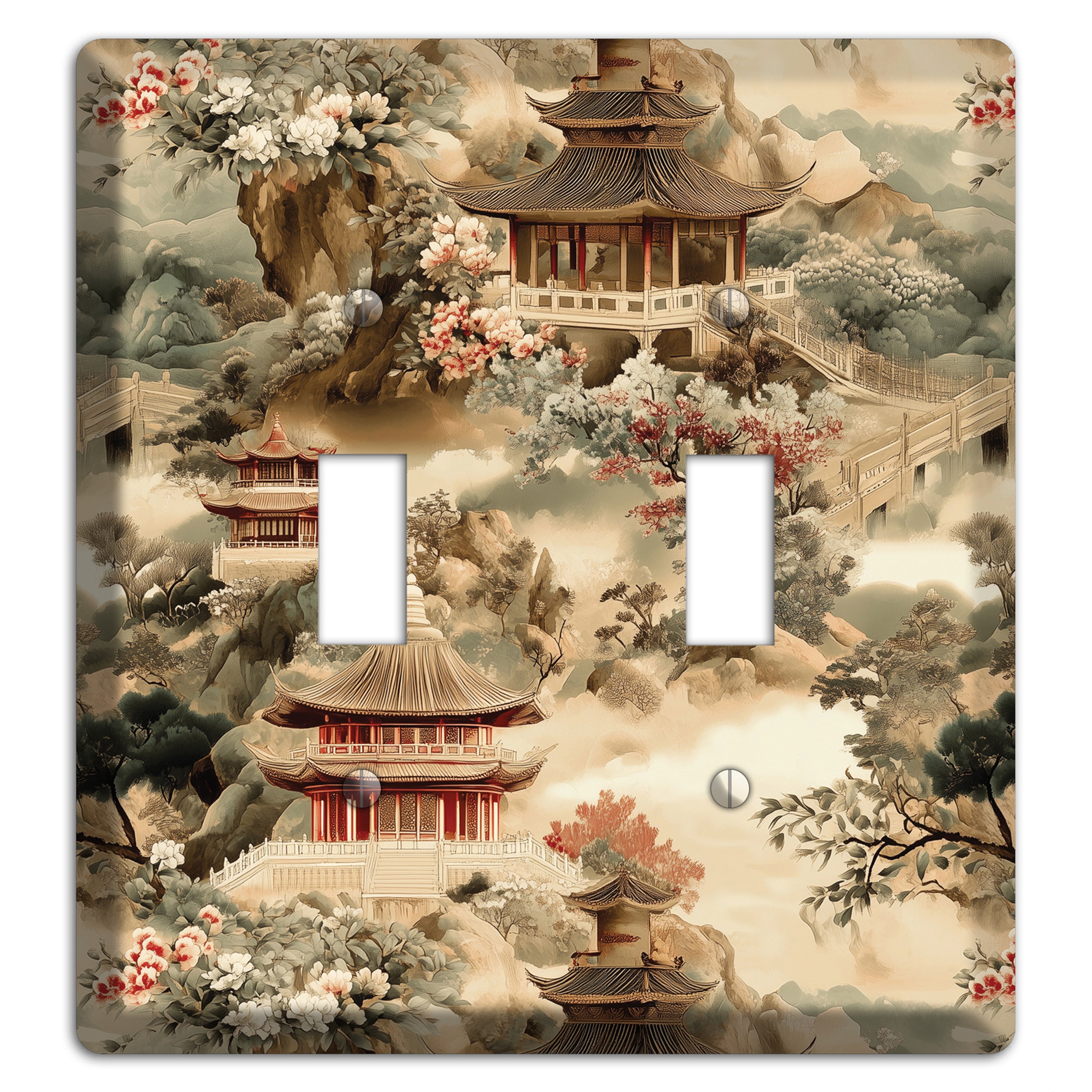 Jade Mountain Reverie 2 Toggle Wallplate