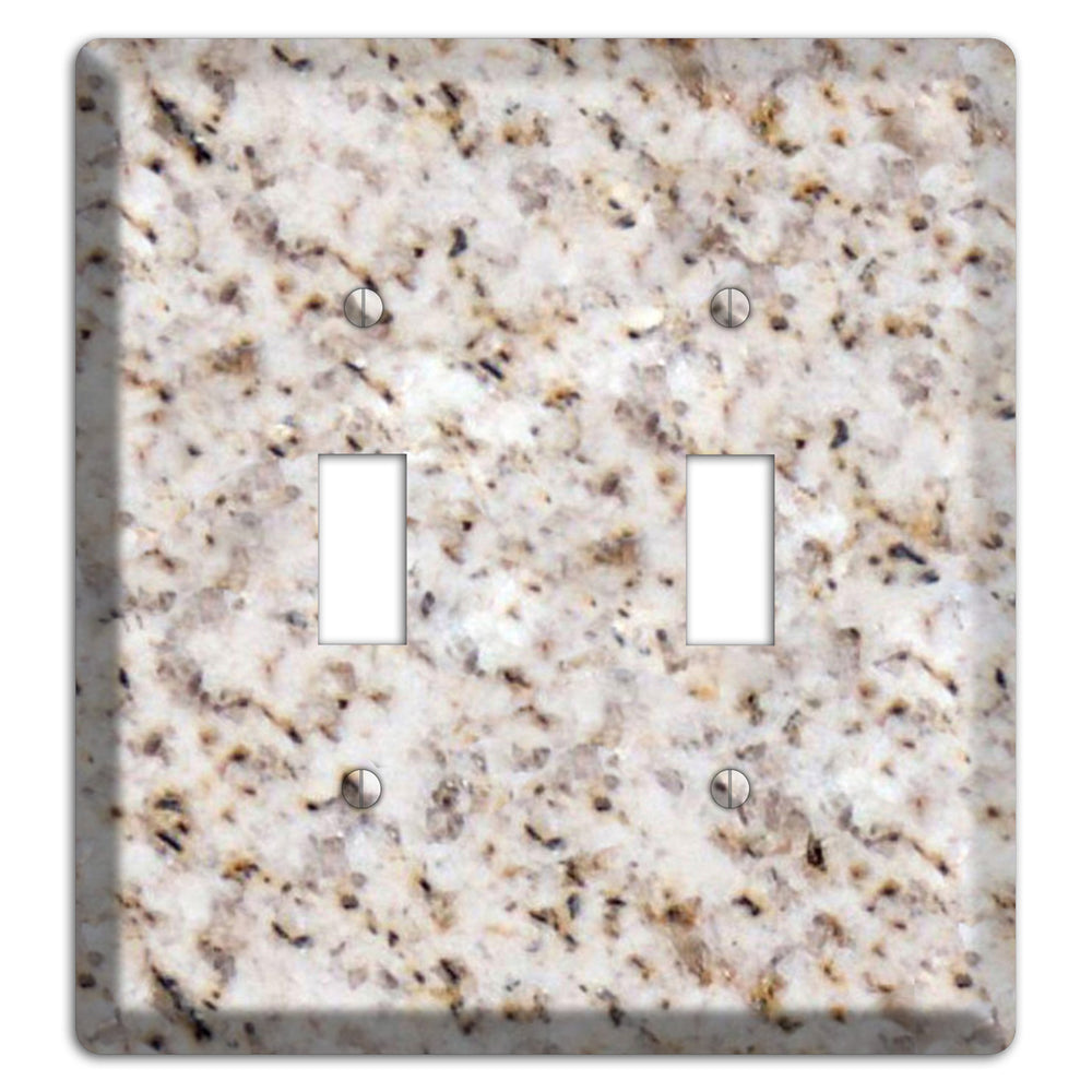 Luna Pearl Granite 2 Toggle Wallplate
