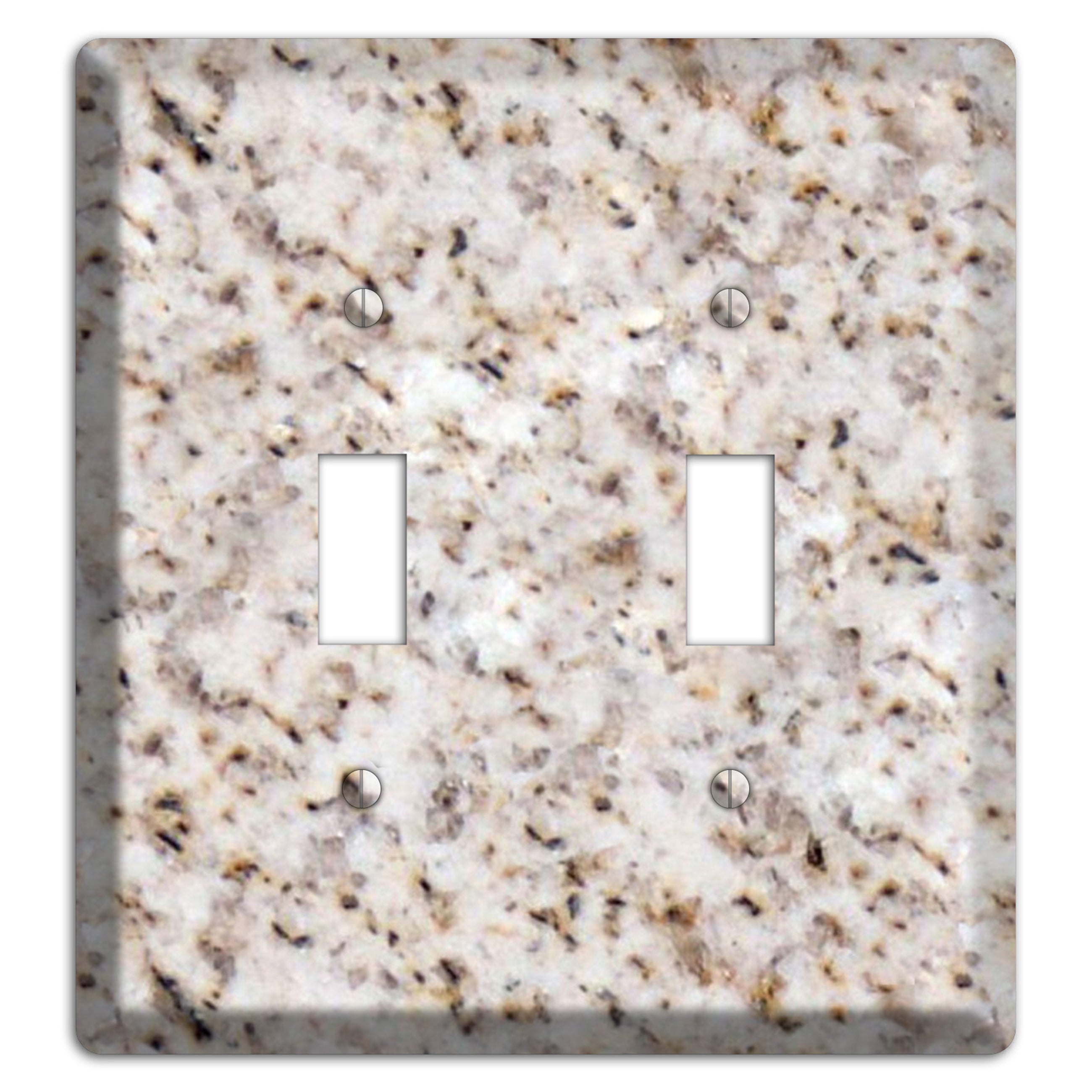 Luna Pearl Granite 2 Toggle Wallplate