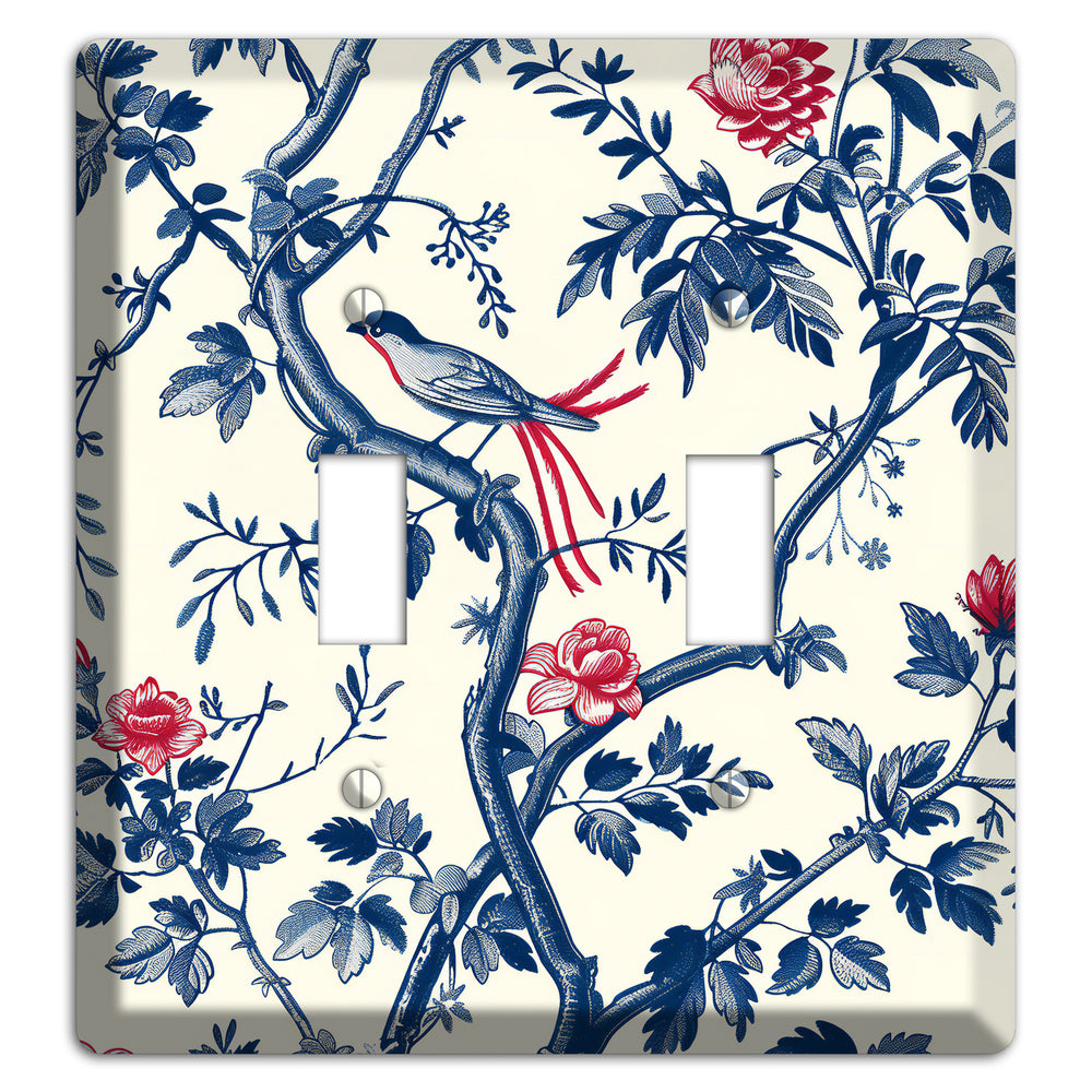 Crimson Wing Reverie 2 Toggle Wallplate