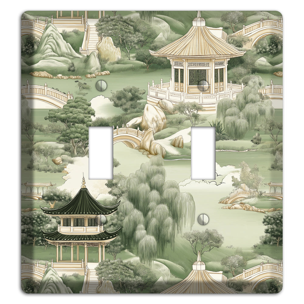 Jade Garden Toile 2 Toggle Wallplate