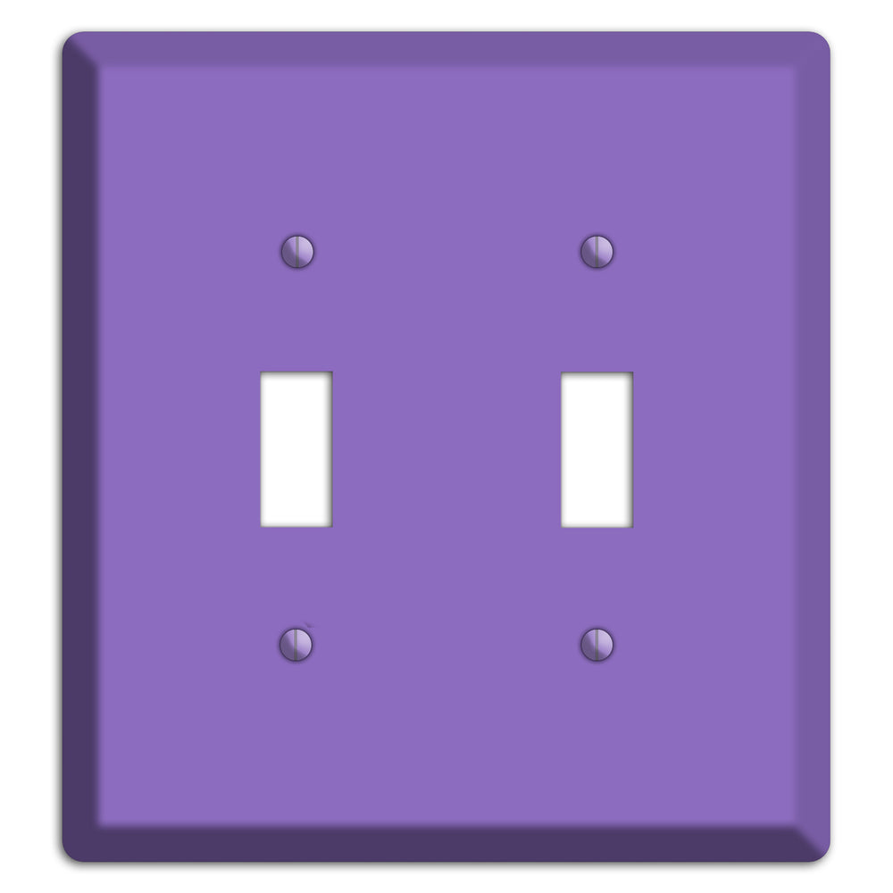 Baxter Violet Bloom 2 Toggle Wallplate