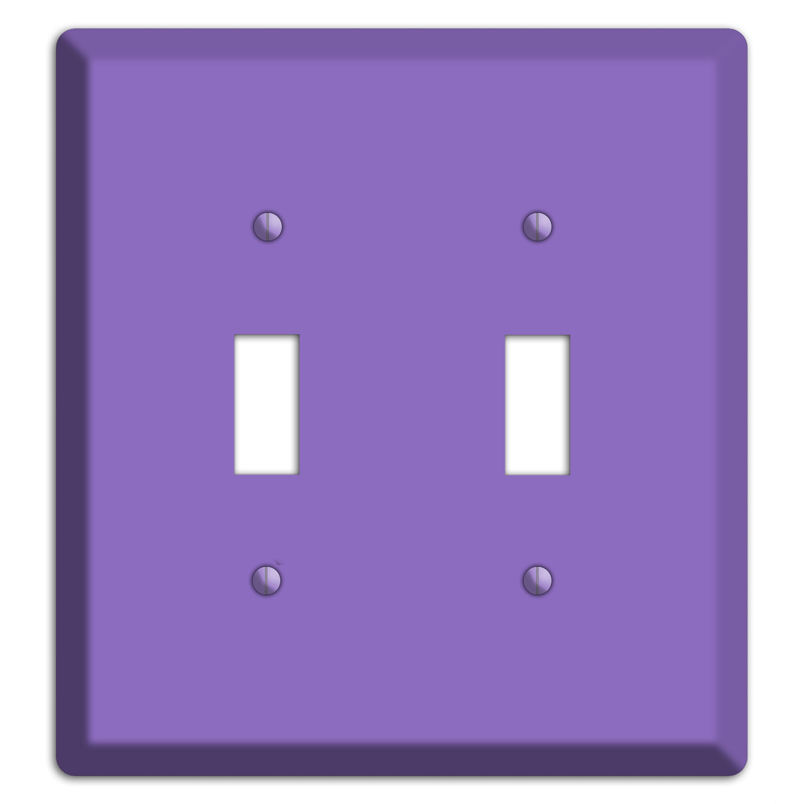 Baxter Violet Bloom 2 Toggle Wallplate