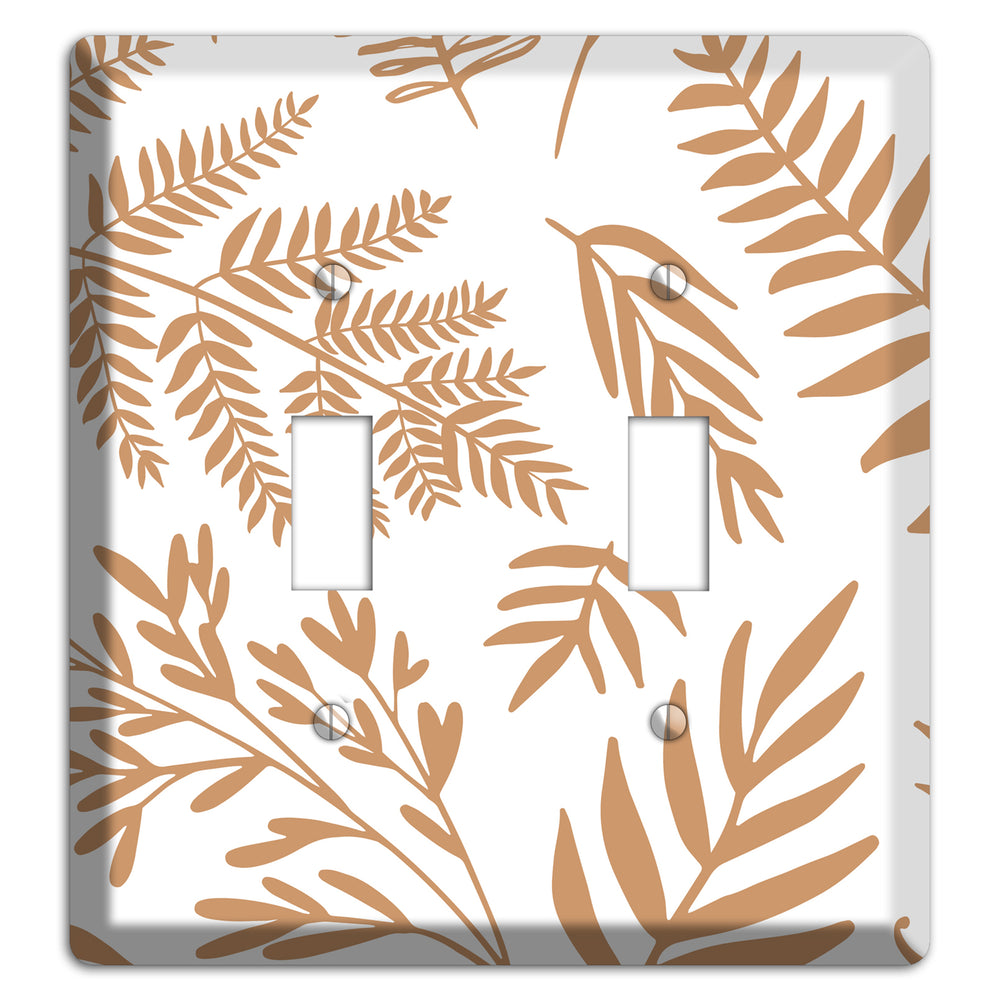 Scattered Fronds 2 Toggle Wallplate