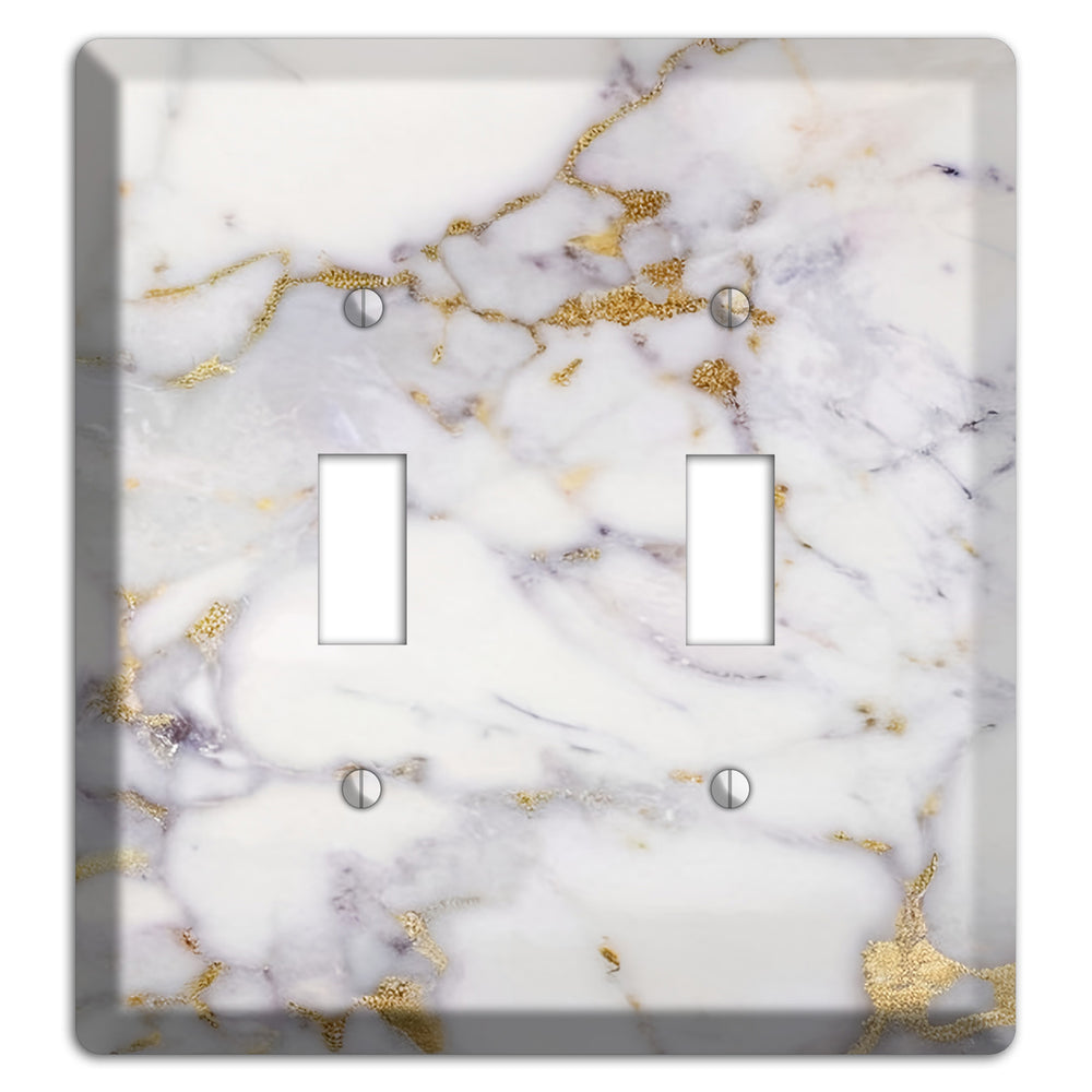 Metallic Bronze Marble 2 Toggle Wallplate