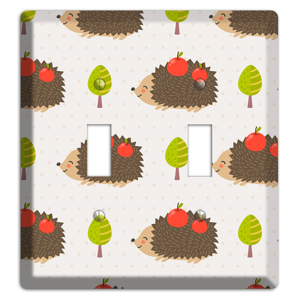 Hedgehog Harvest 2 Toggle Wallplate