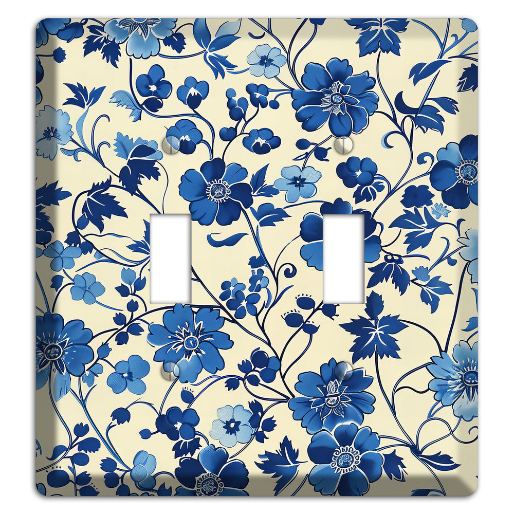 Porcelain Garden Riot 2 Toggle Wallplate