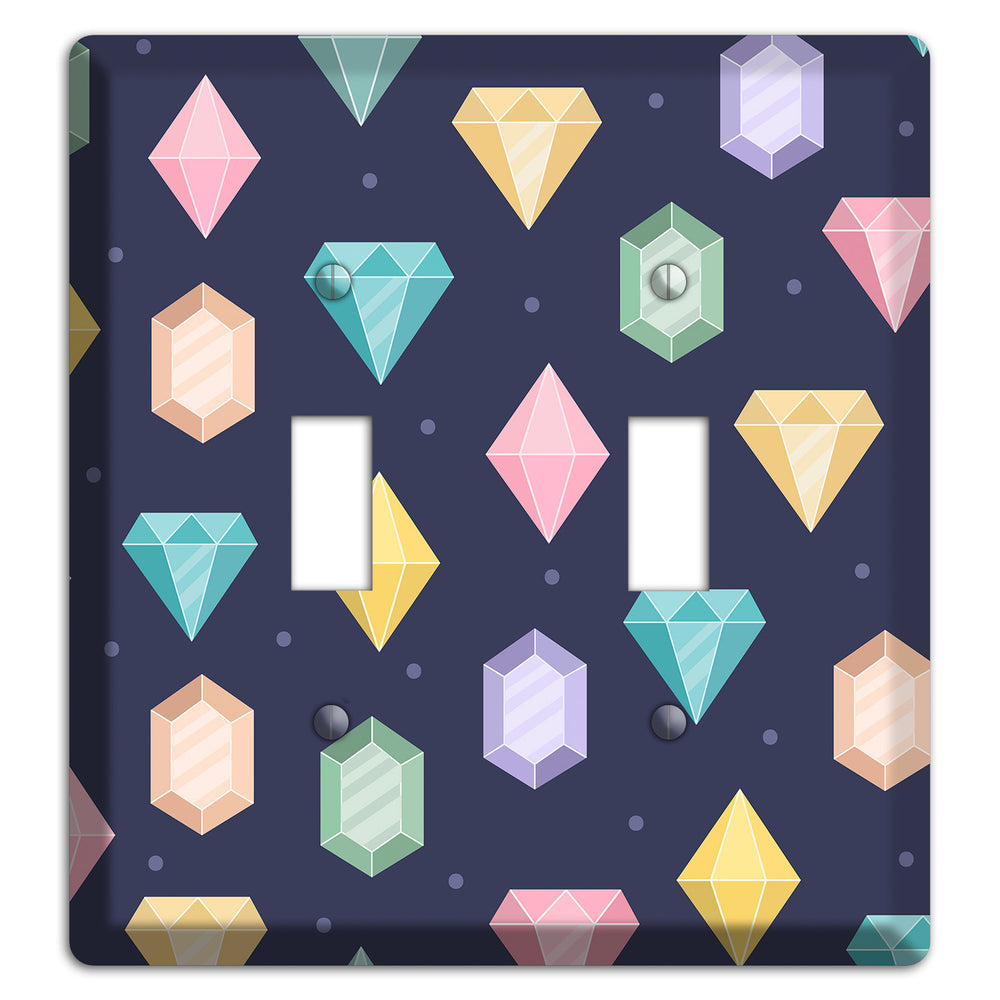 Sparkle Gems 2 Toggle Wallplate