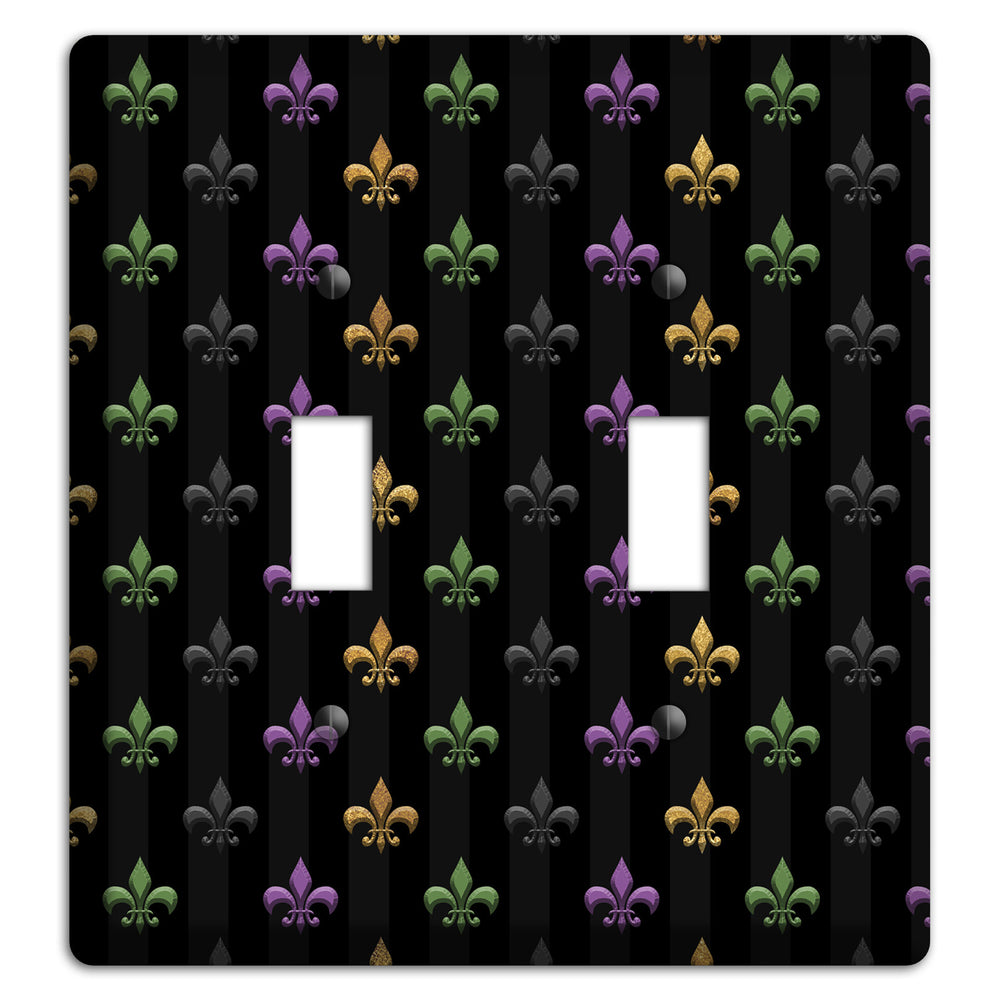 Midnight Fleur 2 Toggle Wallplate